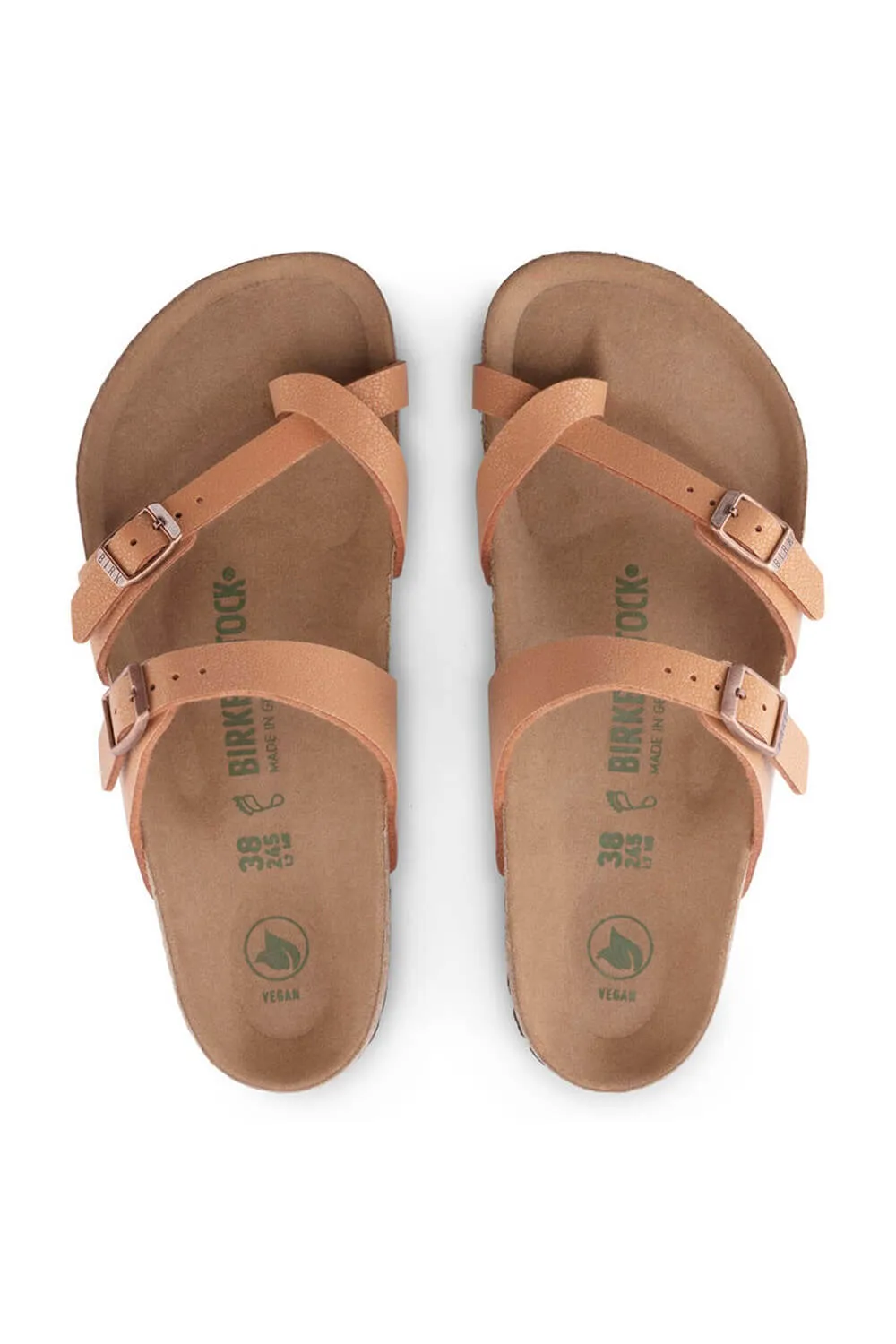 Birkenstock Mayari Vegan Birkibuc Sandals for Women in Pecan | 1025007