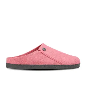 Birkenstock Zermatt Wool Felt Shearling Fuchsia Tulip Clogs