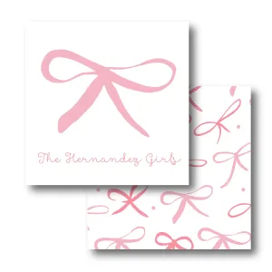 Bitty Bows Pink Calling Card