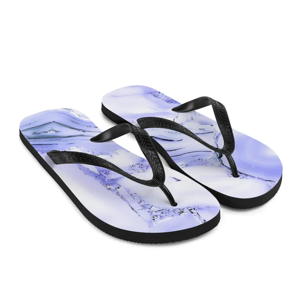 Blue Crystal Flip-Flops