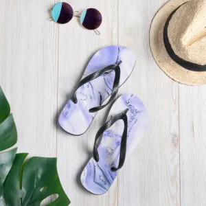Blue Crystal Flip-Flops