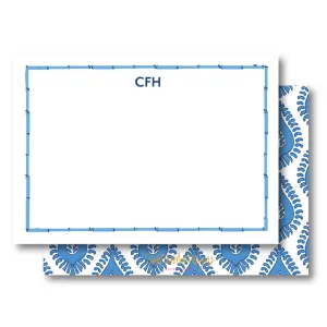 Blue Paisley Stationery