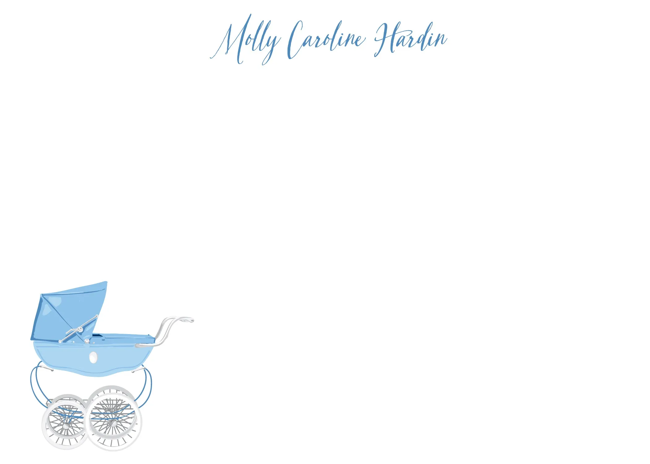 Blue Pram Stationery