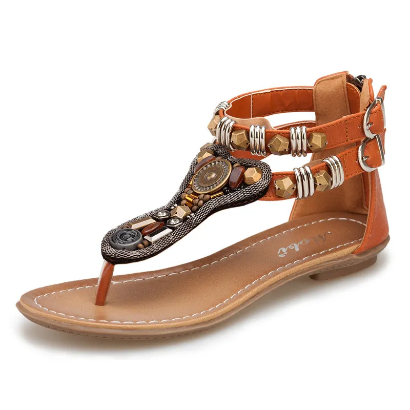Bohemian Flat Sandals Flip-flops Beach Sandal Shoes