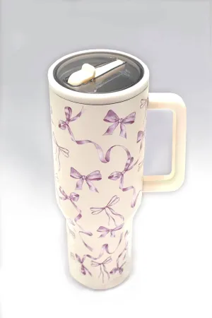 Bow Cream Tumbler