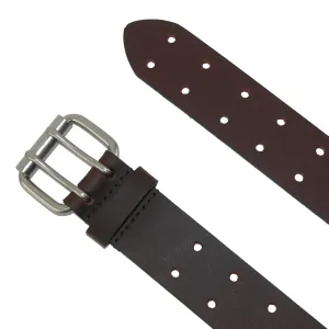 Brand new Dickies Men's Leather Two Hole Double Prong Bridle Belt, Brown, Sz 38!