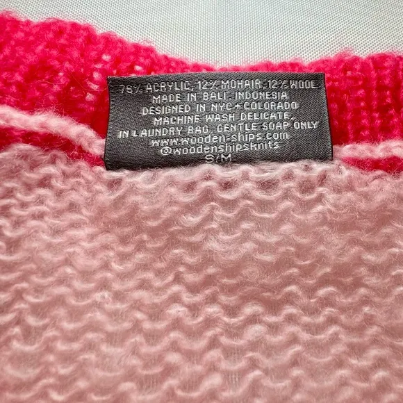 Brand New Never Worn Wooden Ships Pink Camo Skull Sweater In Size S/M