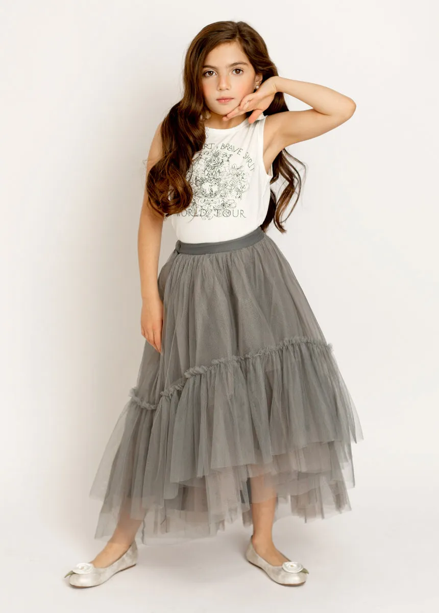 Brigitte Skirt in Gray