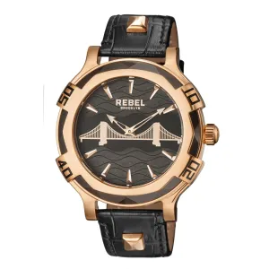 Brooklyn Bridge Black Dial Men's Watch