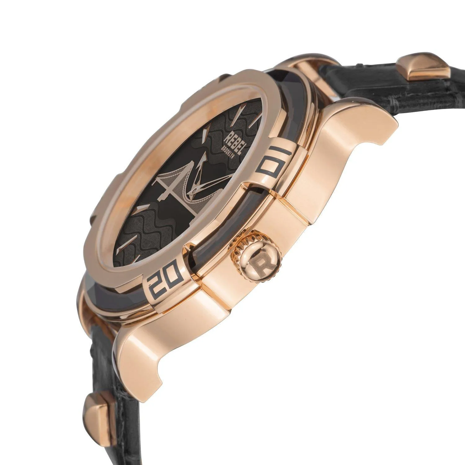 Brooklyn Bridge Black Dial Men's Watch