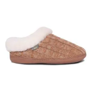 Brown Knit Clog Sheepskin Slipper by CLOUD NINE / RJS - Shoe Size Women 5-6-7-8-9-10-11