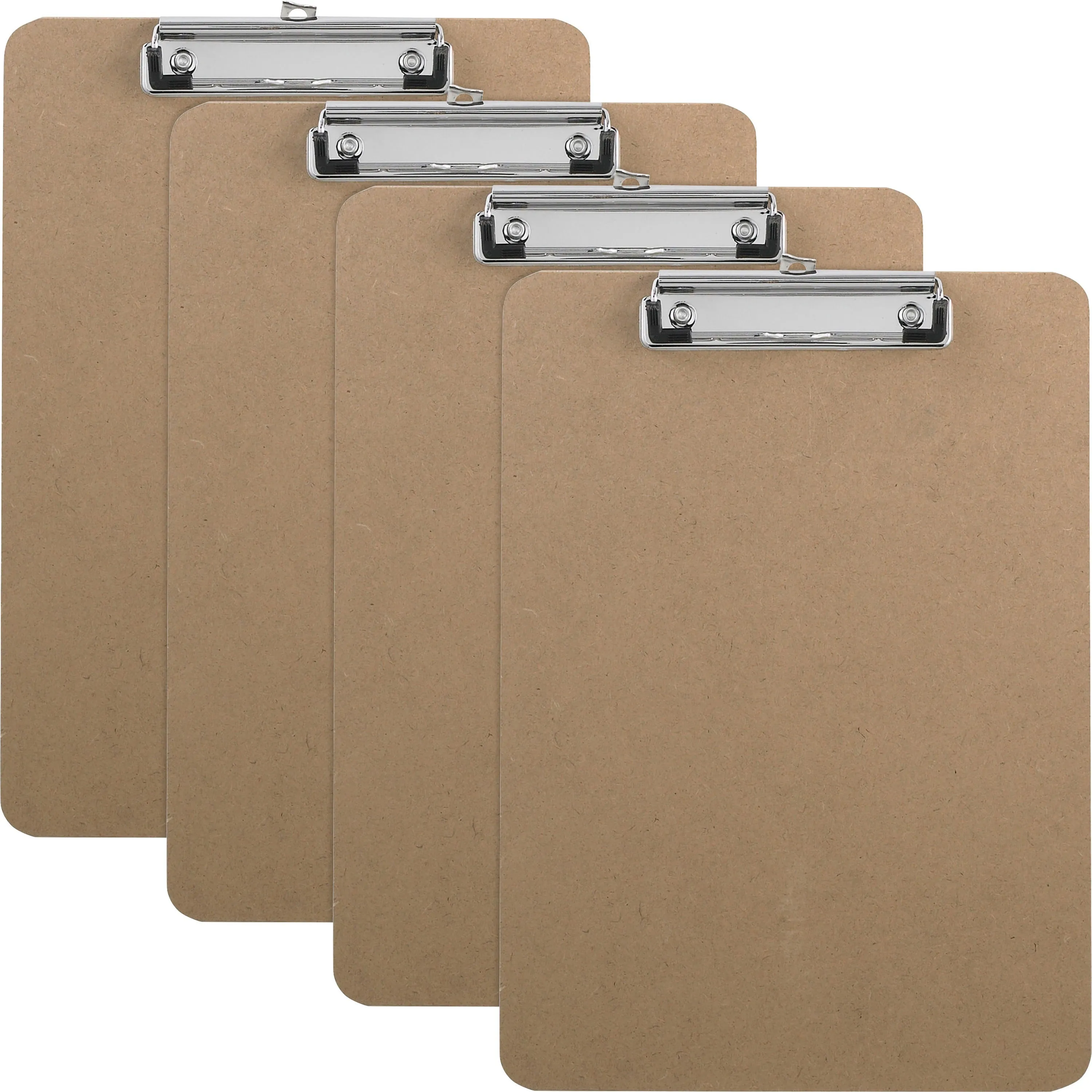 Business Source Flat Clip Hardboard Clipboard