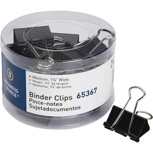 Business Source Medium 24-count Binder Clips