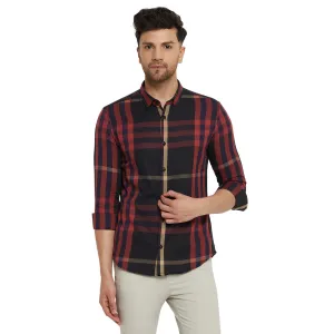 Camla Barcelona Chequered Black Shirt