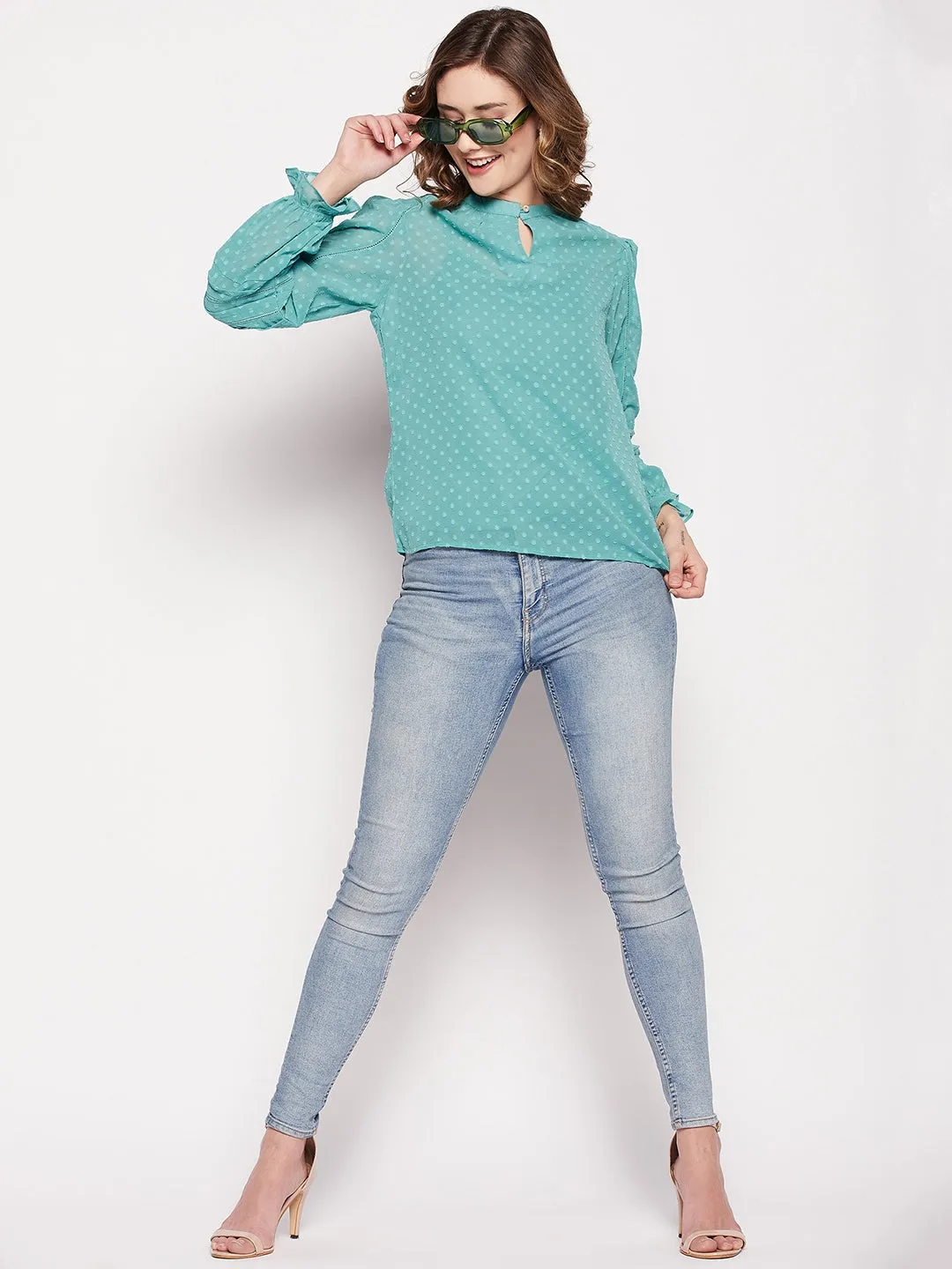 Camla Barcelona Green Women Top