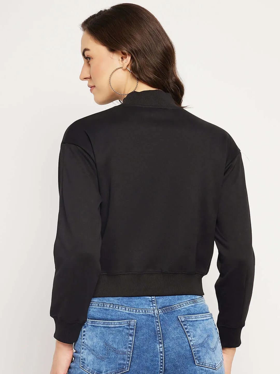 Camla Barcelona Logo Print Black Sweatshirt