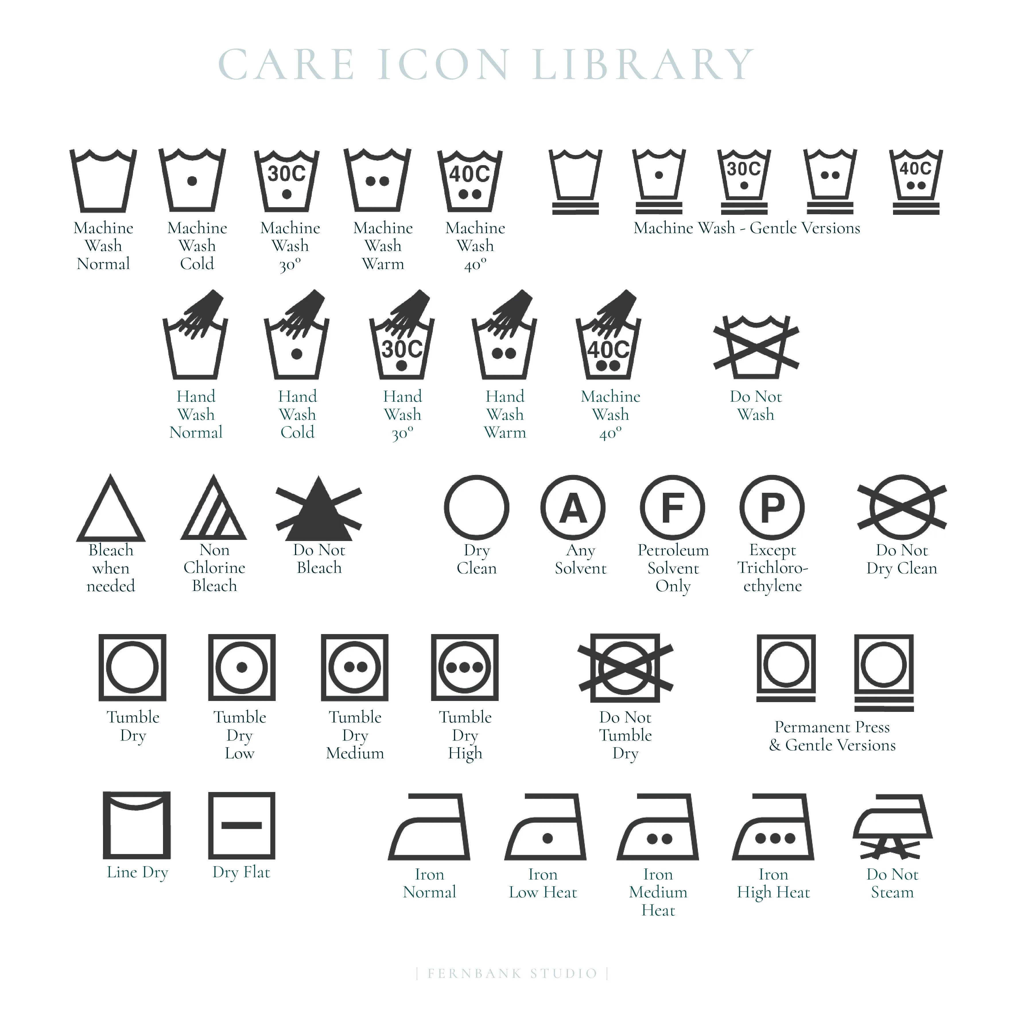 Care Label Stamp