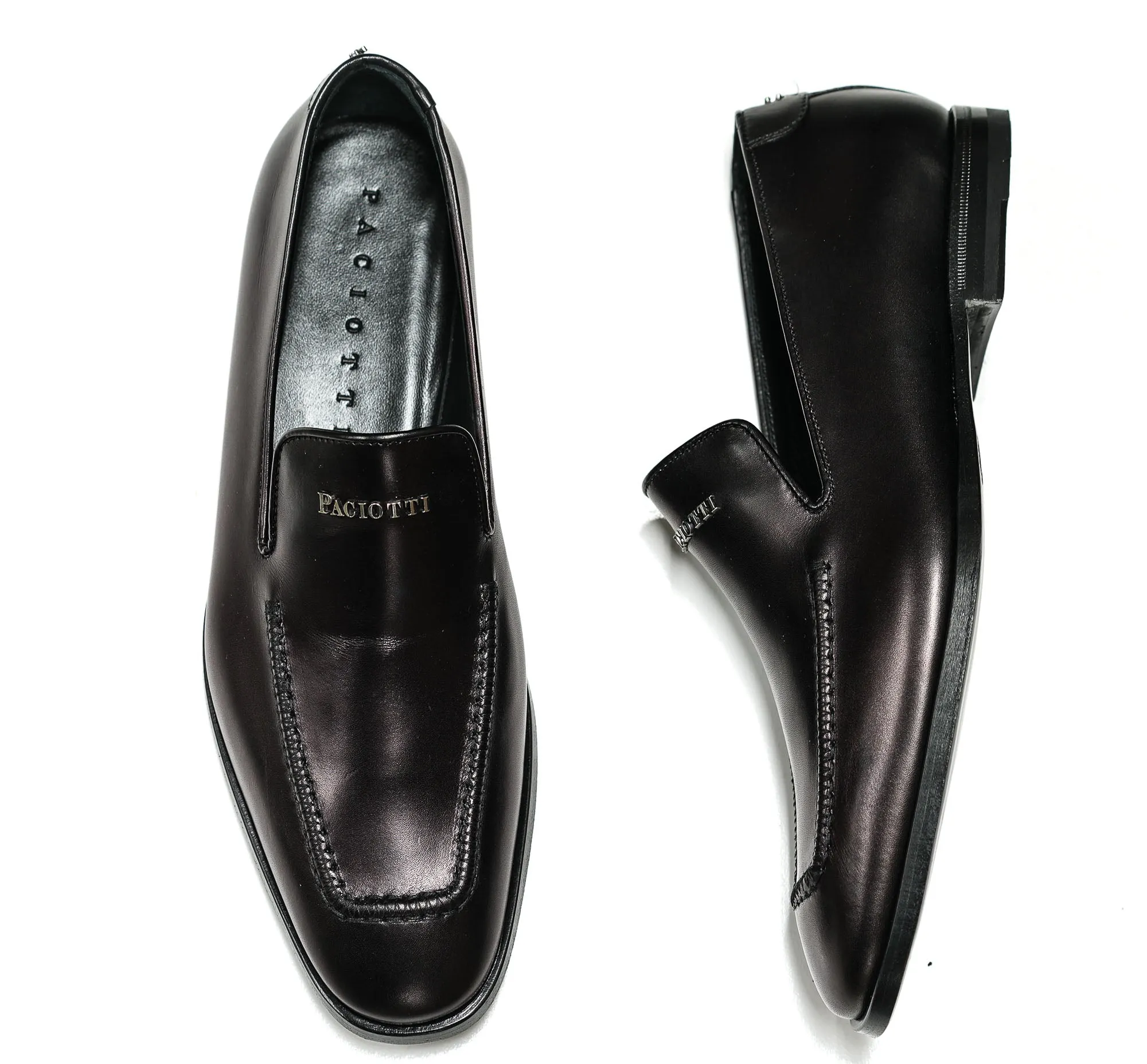 Cesare Paciotti Men's Leather Baby Lux Slip On Shoe 57204BL