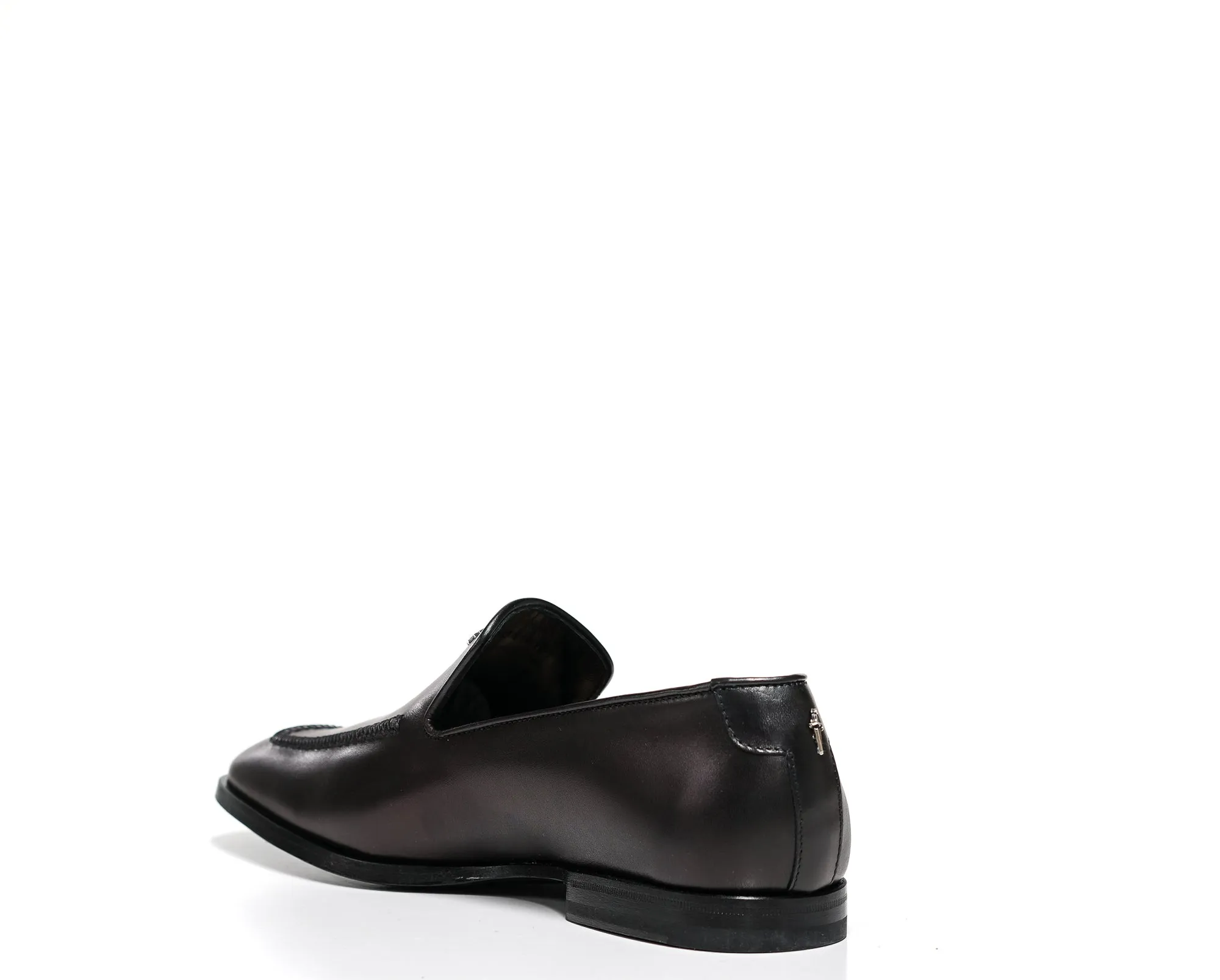 Cesare Paciotti Men's Leather Baby Lux Slip On Shoe 57204BL