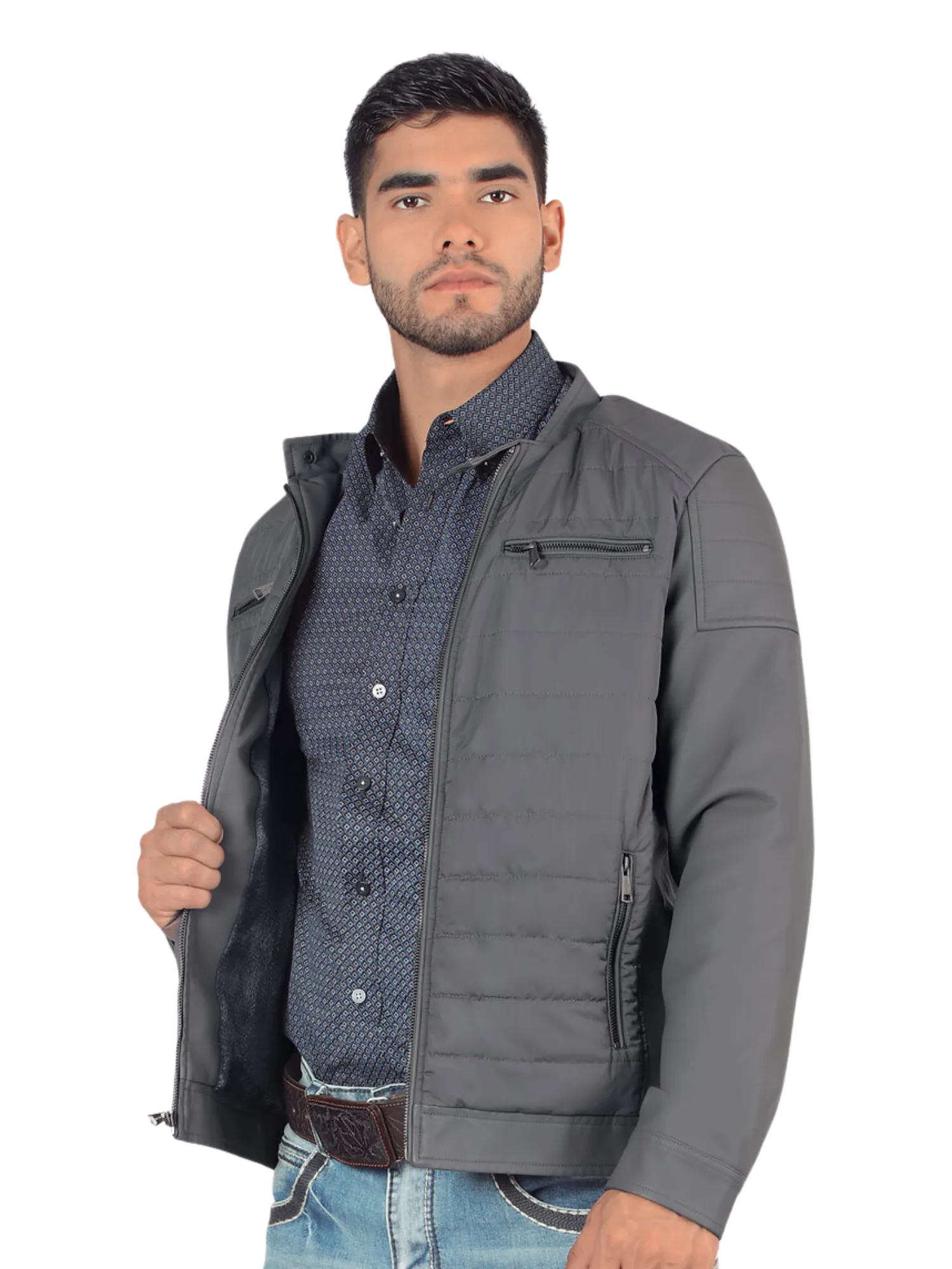 Chamarra Casual con Cierre para Hombre 'Lamasini' - ID: 593