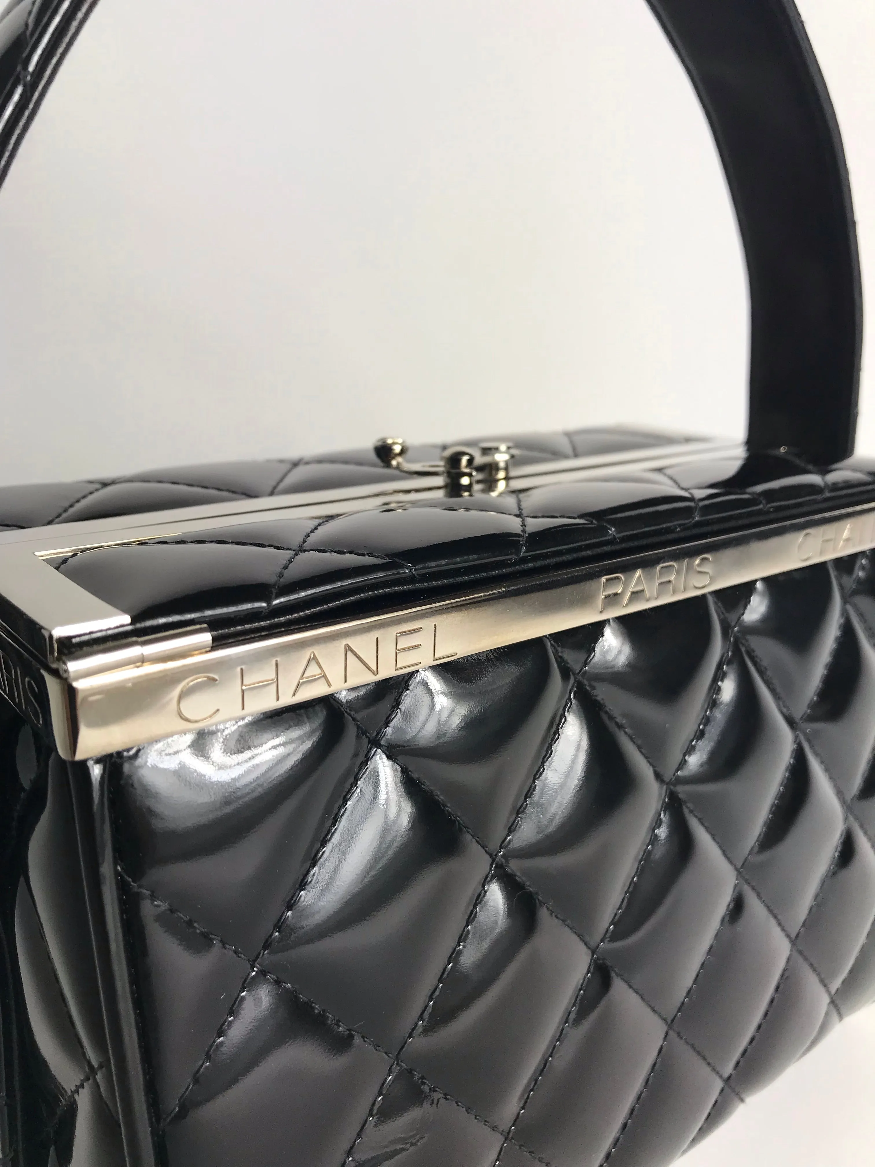 CHANEL Patent Box Bag, 1990s