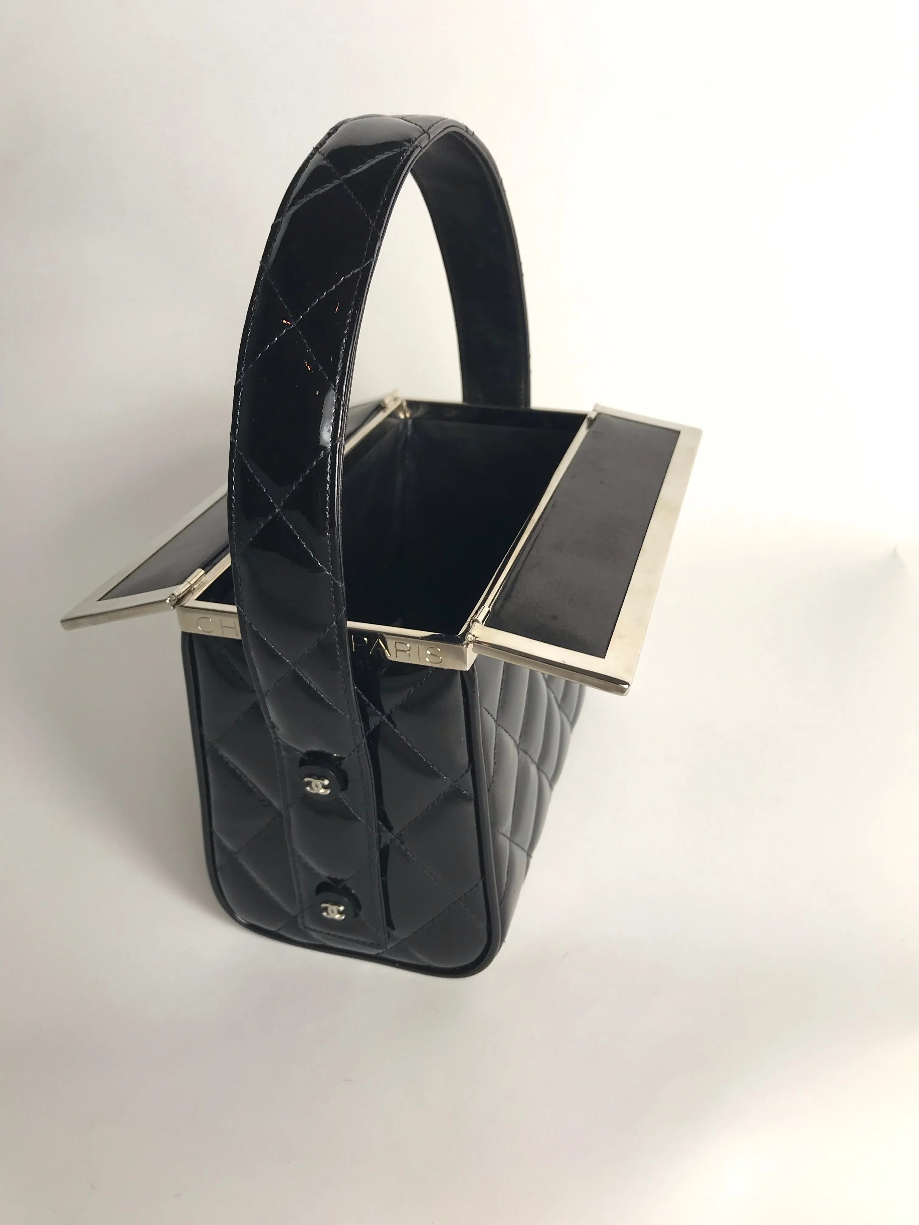 CHANEL Patent Box Bag, 1990s