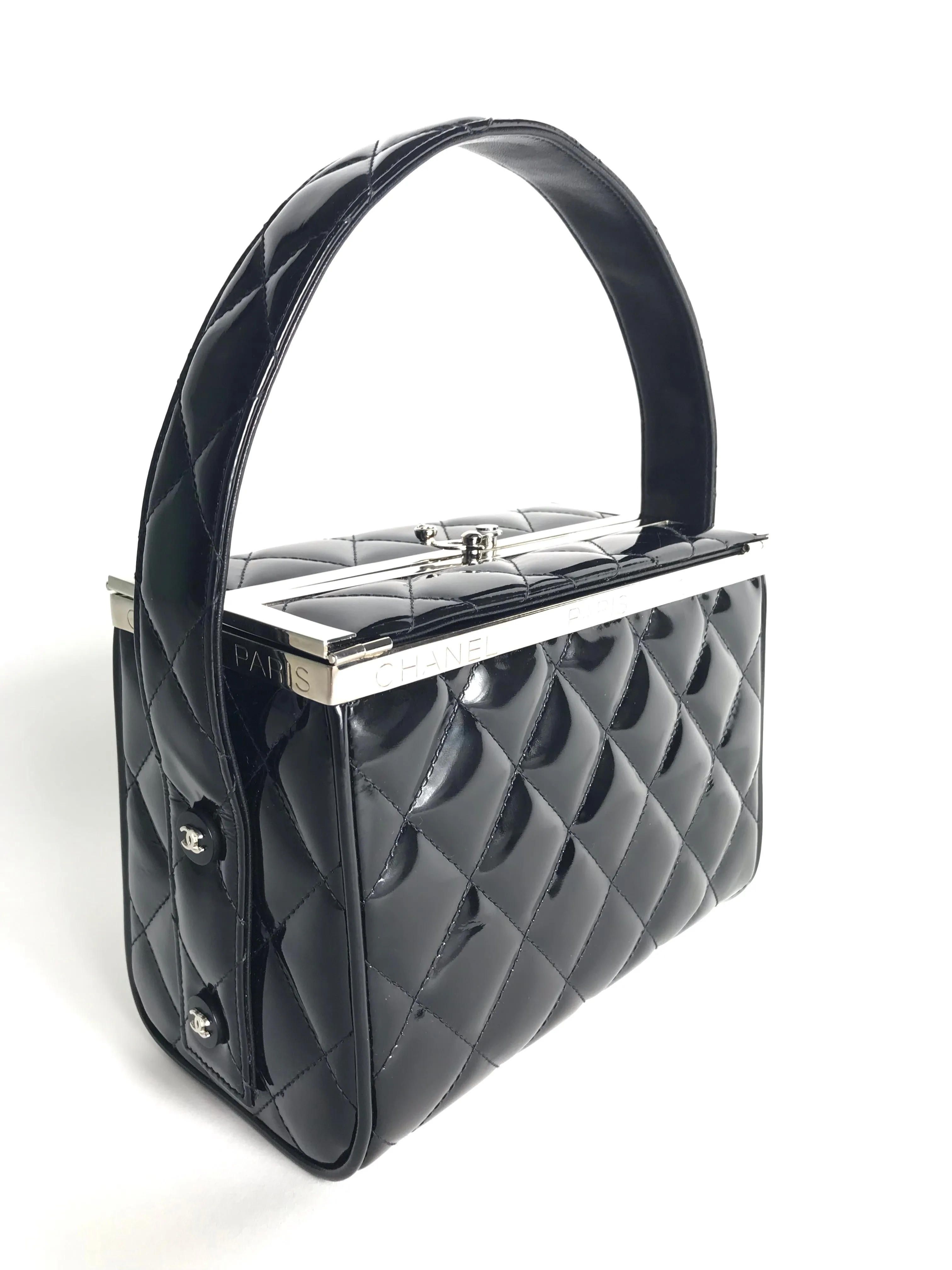CHANEL Patent Box Bag, 1990s