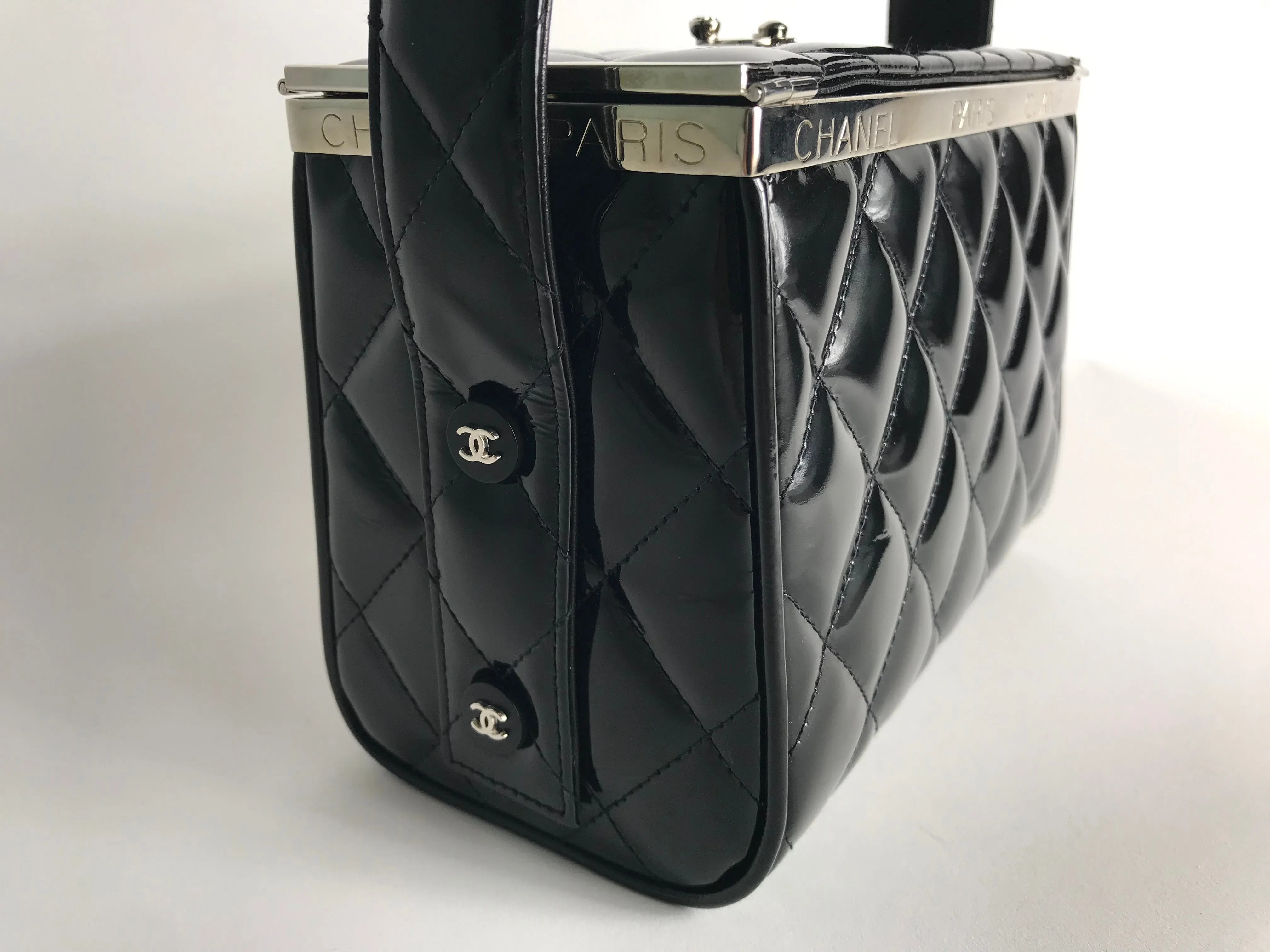 CHANEL Patent Box Bag, 1990s