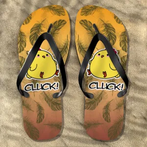 Chicken Cluck Flip Flops