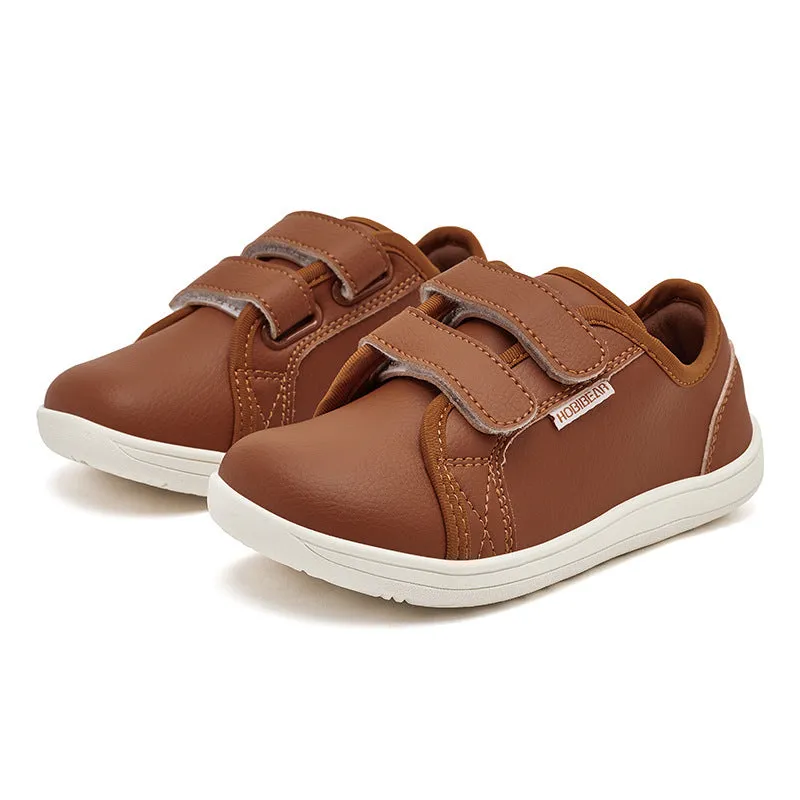 Children's Leather Boys Wide Head Loose Business Casual Shoes