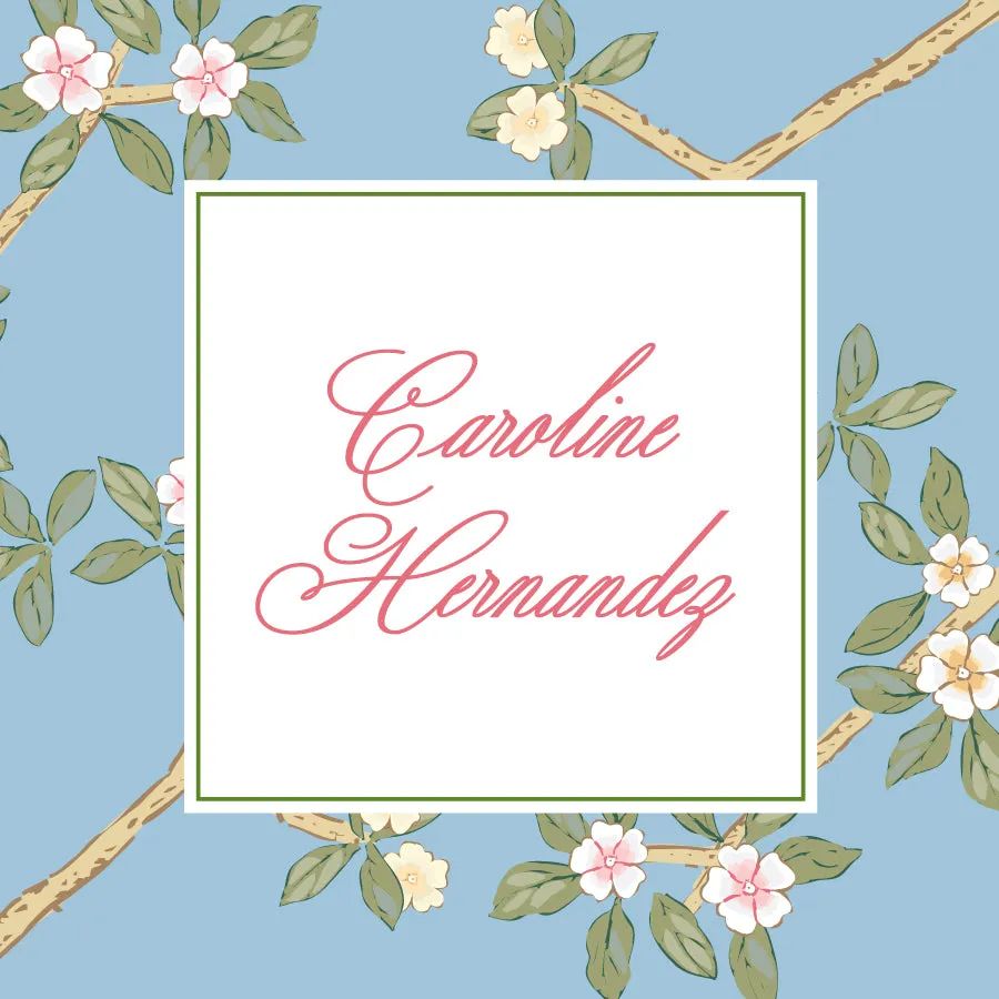 Chinoiserie Branch - Blue Calling Card