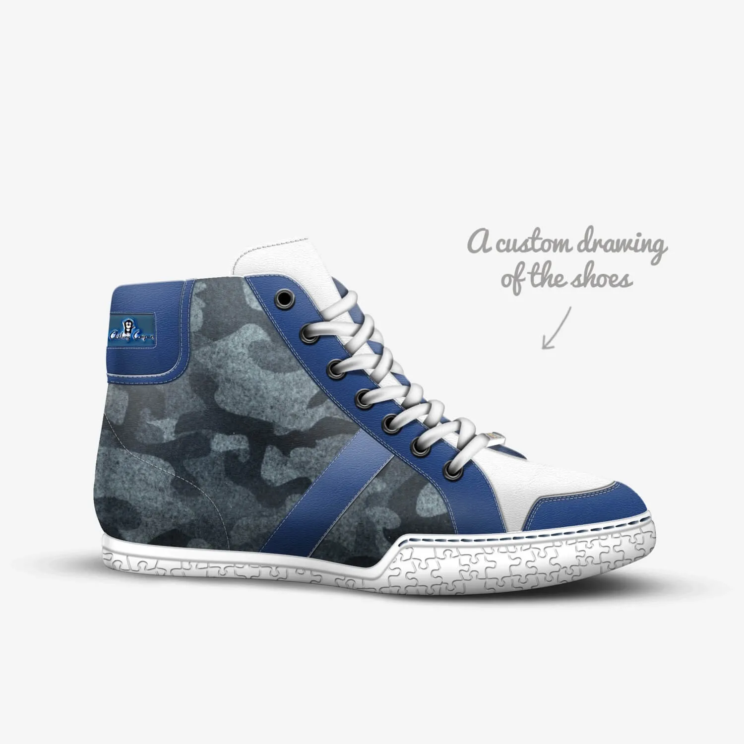 Chirse Clothing Company shoes blue camo