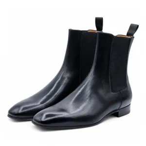 Christian Louboutin Roadie Flat Boots - Leather - Black - EU 40 / US 7