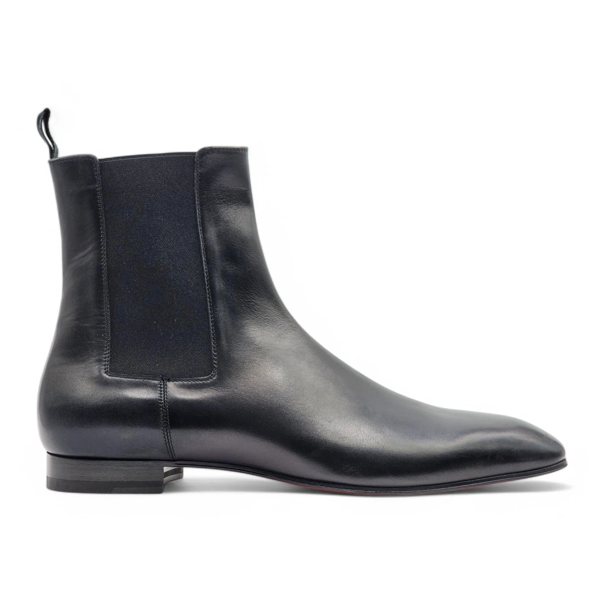 Christian Louboutin Roadie Flat Boots - Leather - Black - EU 45.5 / 12.5