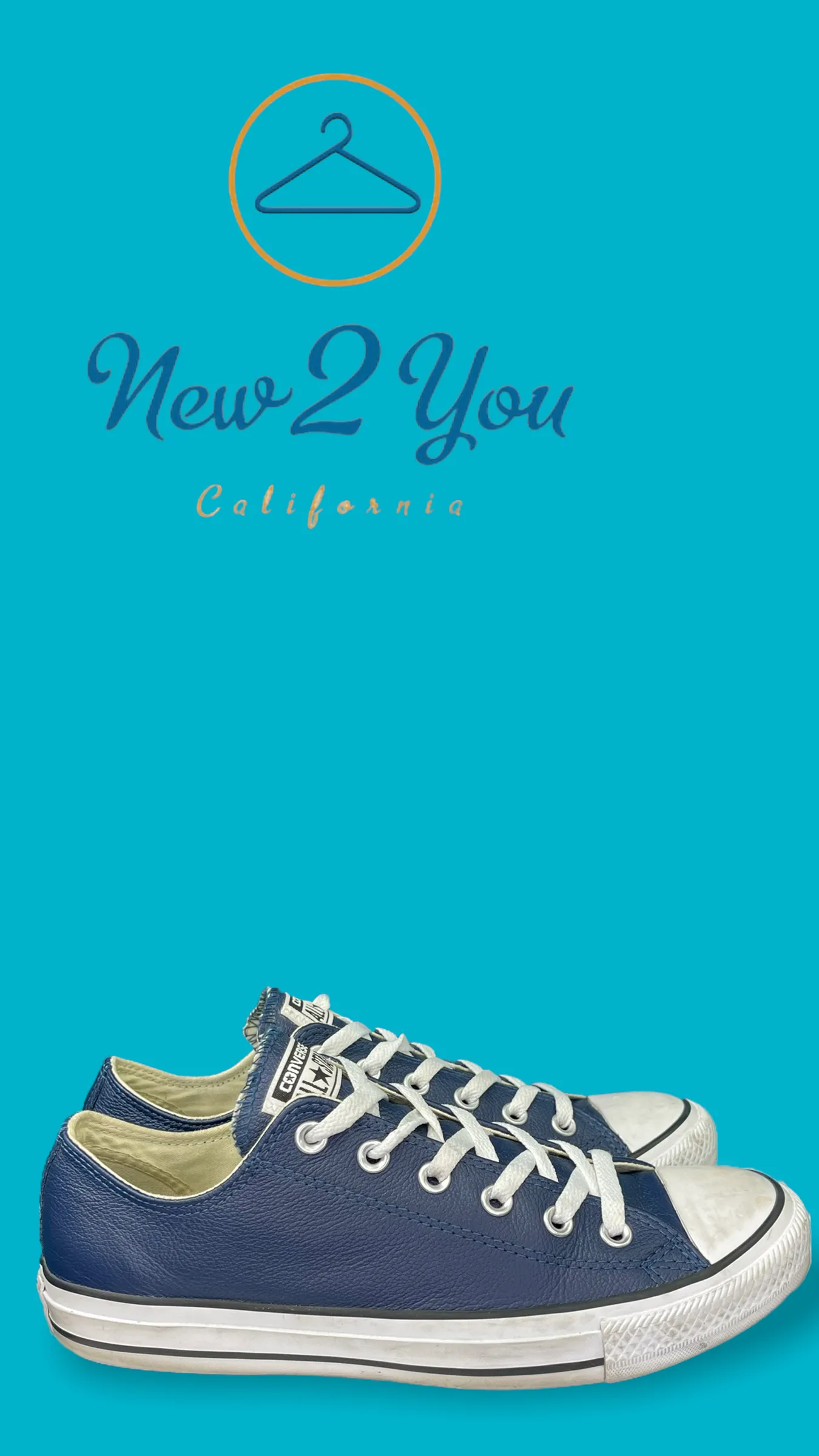 Chuck Taylor All Star Leather Ox 'Navy'