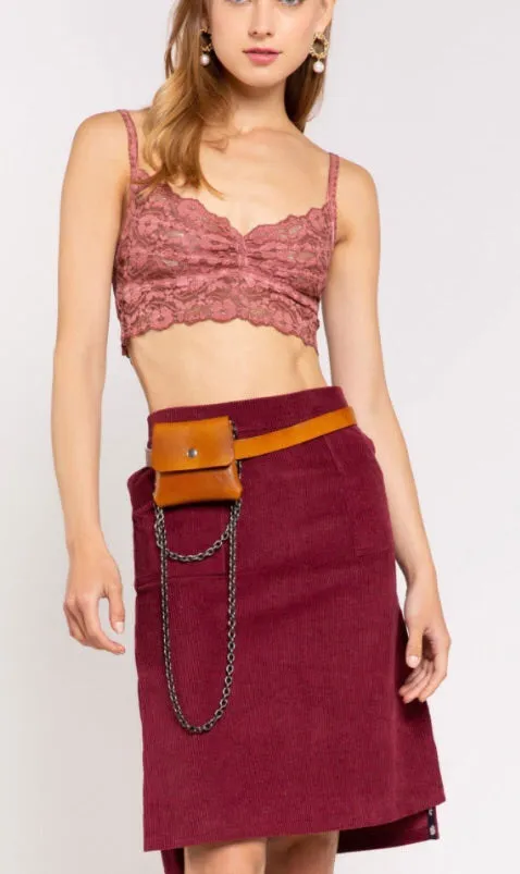 Classic  corduroy skirt