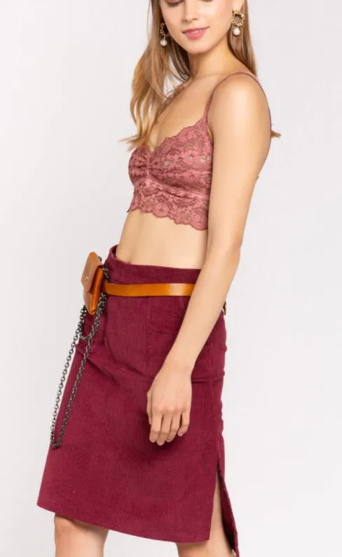 Classic  corduroy skirt