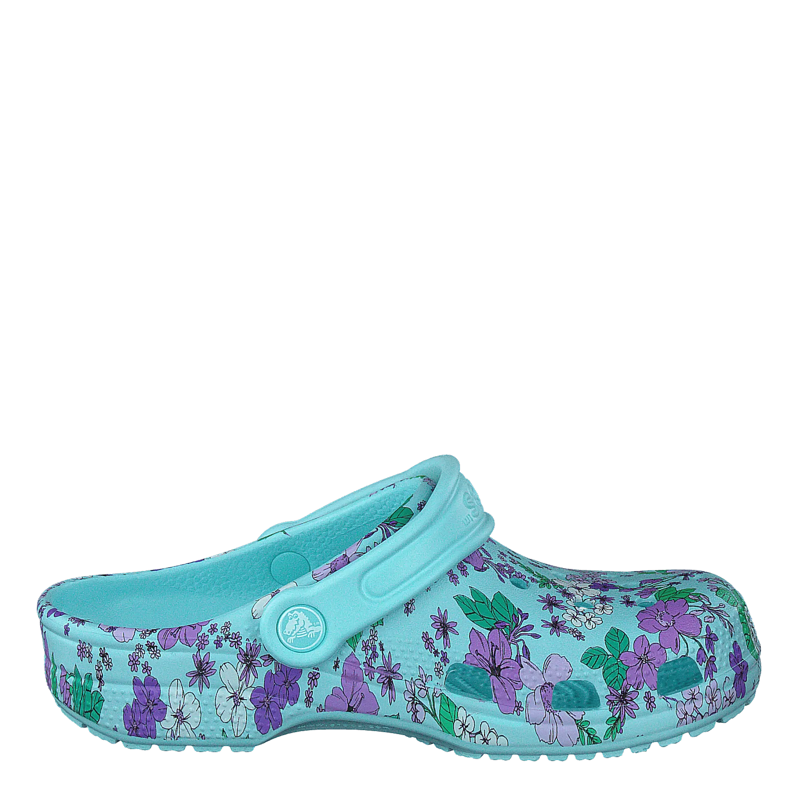 Classic Floral Clog Ps Ice Blue