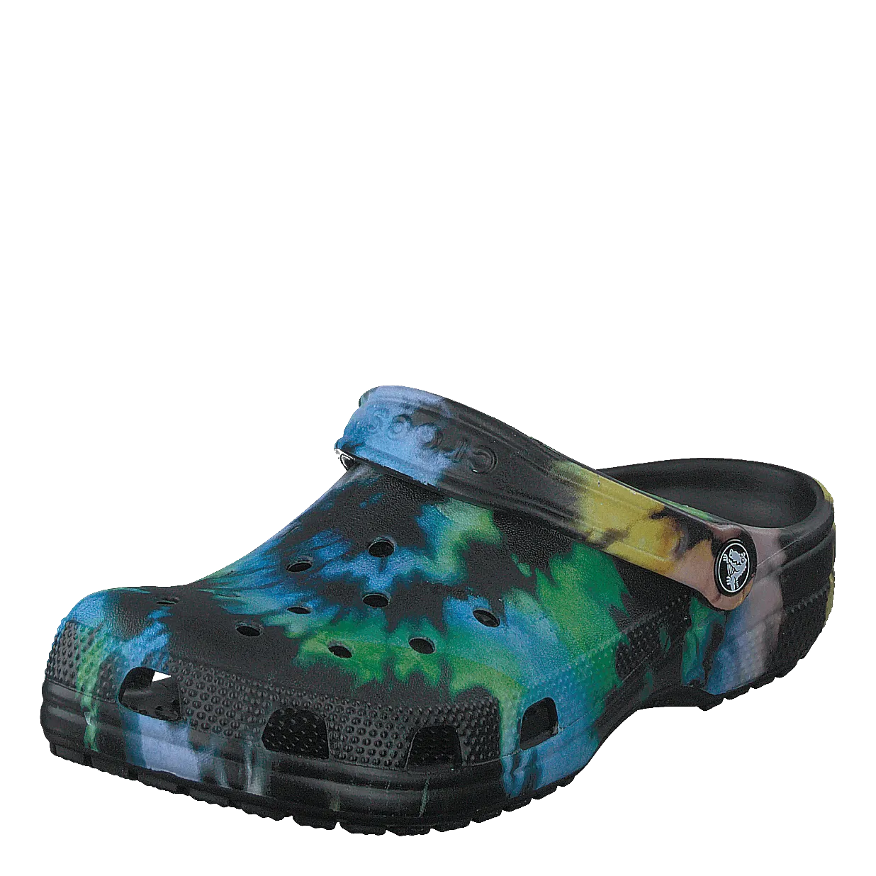 Classic Tie Dye Graphic Clog Multi Black/black