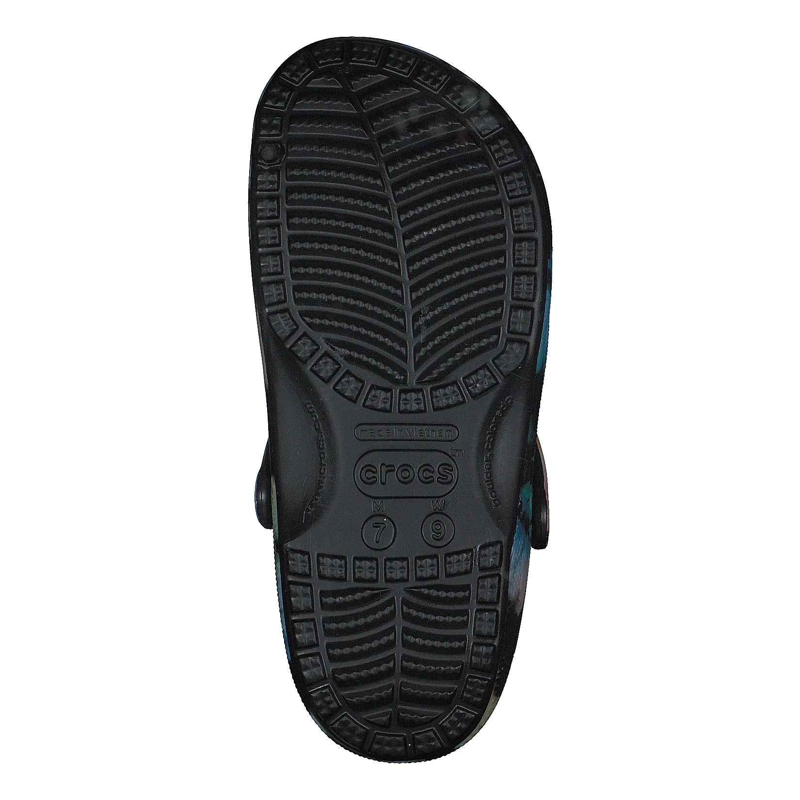 Classic Tie Dye Graphic Clog Multi Black/black