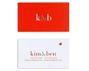 Classico Couple Monogram Business Card