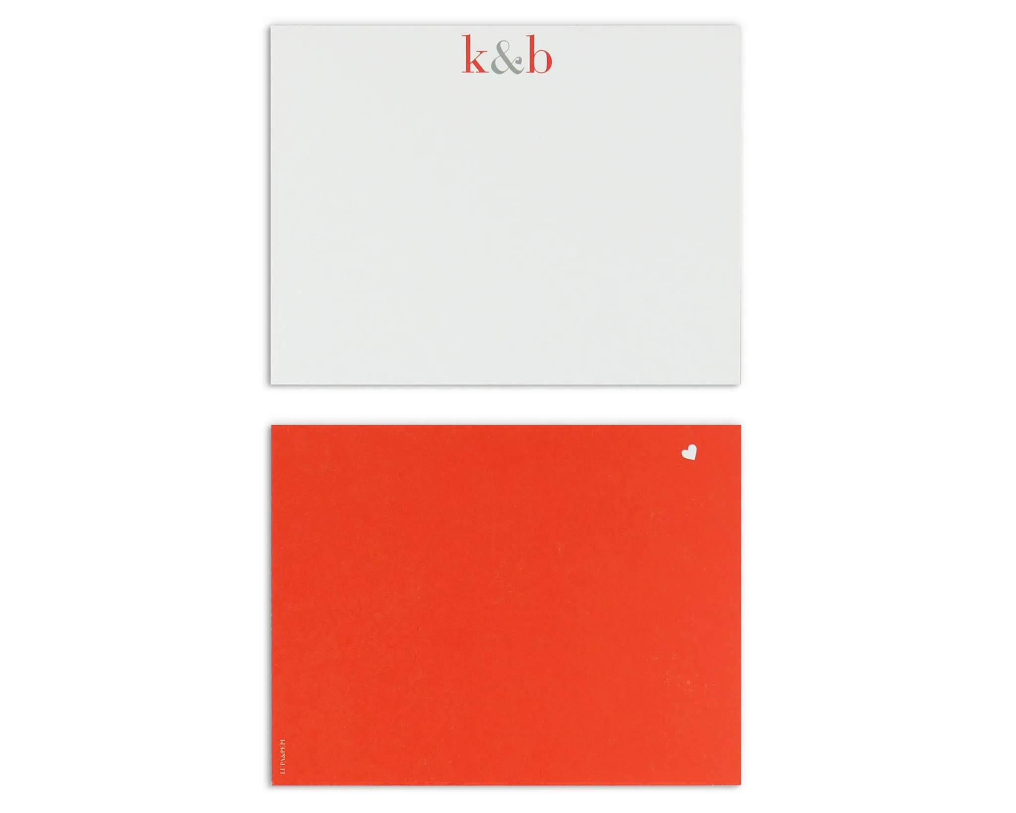 Classico Couple Monogram Notecard & Business Card Set