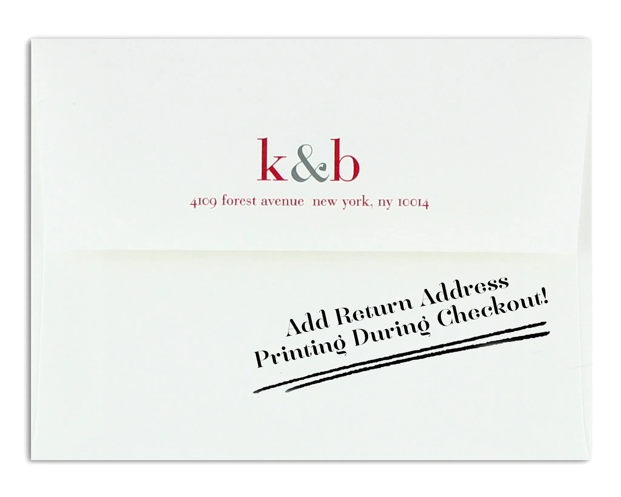 Classico Couple Monogram Notecard & Business Card Set