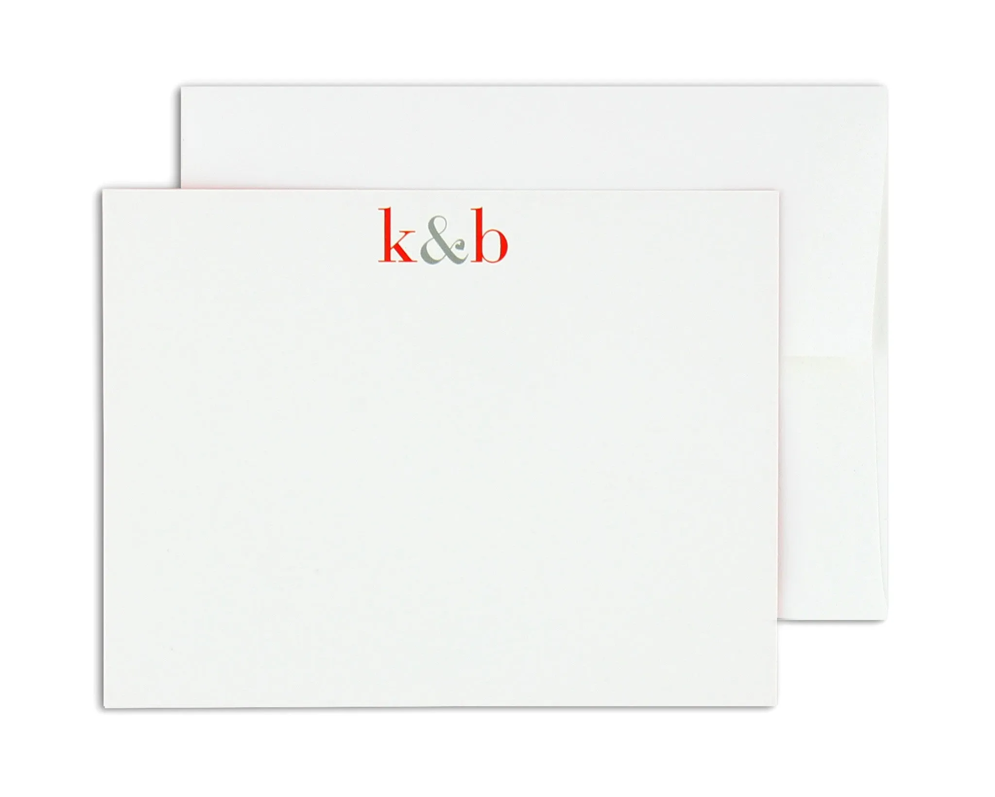 Classico Couple Monogram Notecard & Business Card Set