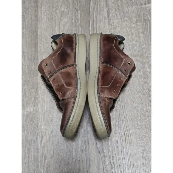 Collection by Clarks Men's Brown Leather‎ Lace Up Casual Sneaker Size 9.5M
