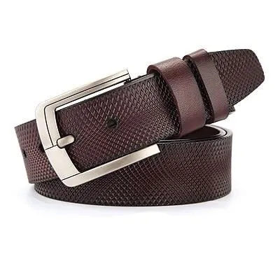Cow leather belt  male genuine leather strap fancy men vintage belt