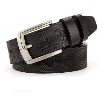 Cow leather belt  male genuine leather strap fancy men vintage belt