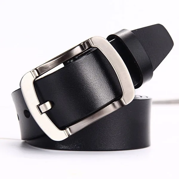 Cow leather belt  male genuine leather strap fancy men vintage belt