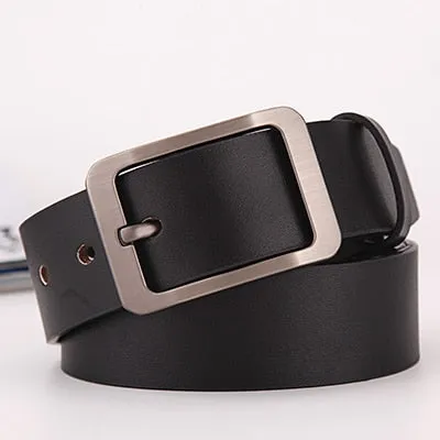 Cow leather belt  male genuine leather strap fancy men vintage belt