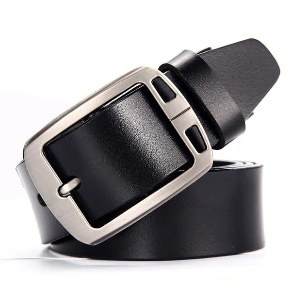 Cow leather belt  male genuine leather strap fancy men vintage belt